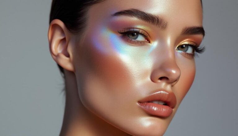 découvrez comment un maquillage satiné peut subtilement déformer la lumière pour un effet lumineux et sophistiqué, idéal pour sublimer votre teint en toutes occasions.