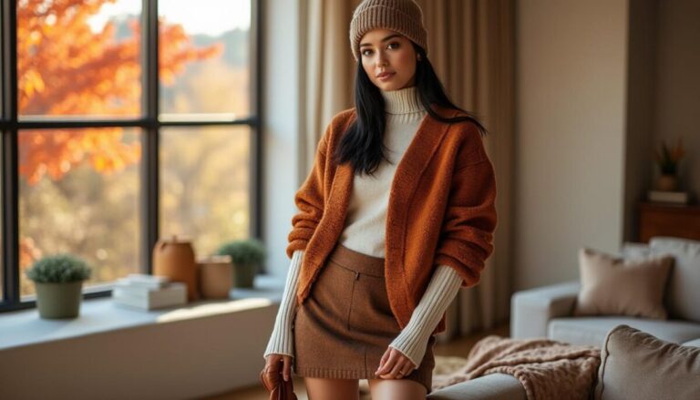 découvrez des looks chaleureux spécialement conçus pour sublimer les silhouettes fines, alliant confort et style avec élégance.